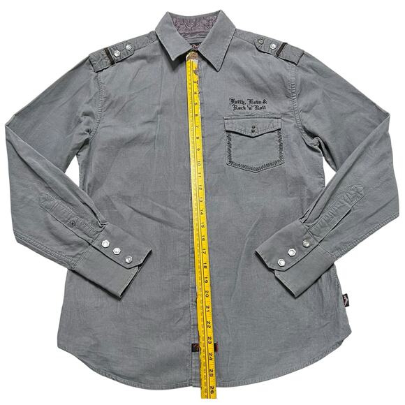 Fender Custom Rock & Roll Religion Men’s Corduroy Embroidered Long Sleeve - S - Picture 10 of 10